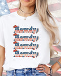 Howdy USA FLag Stack-DTF Transfer