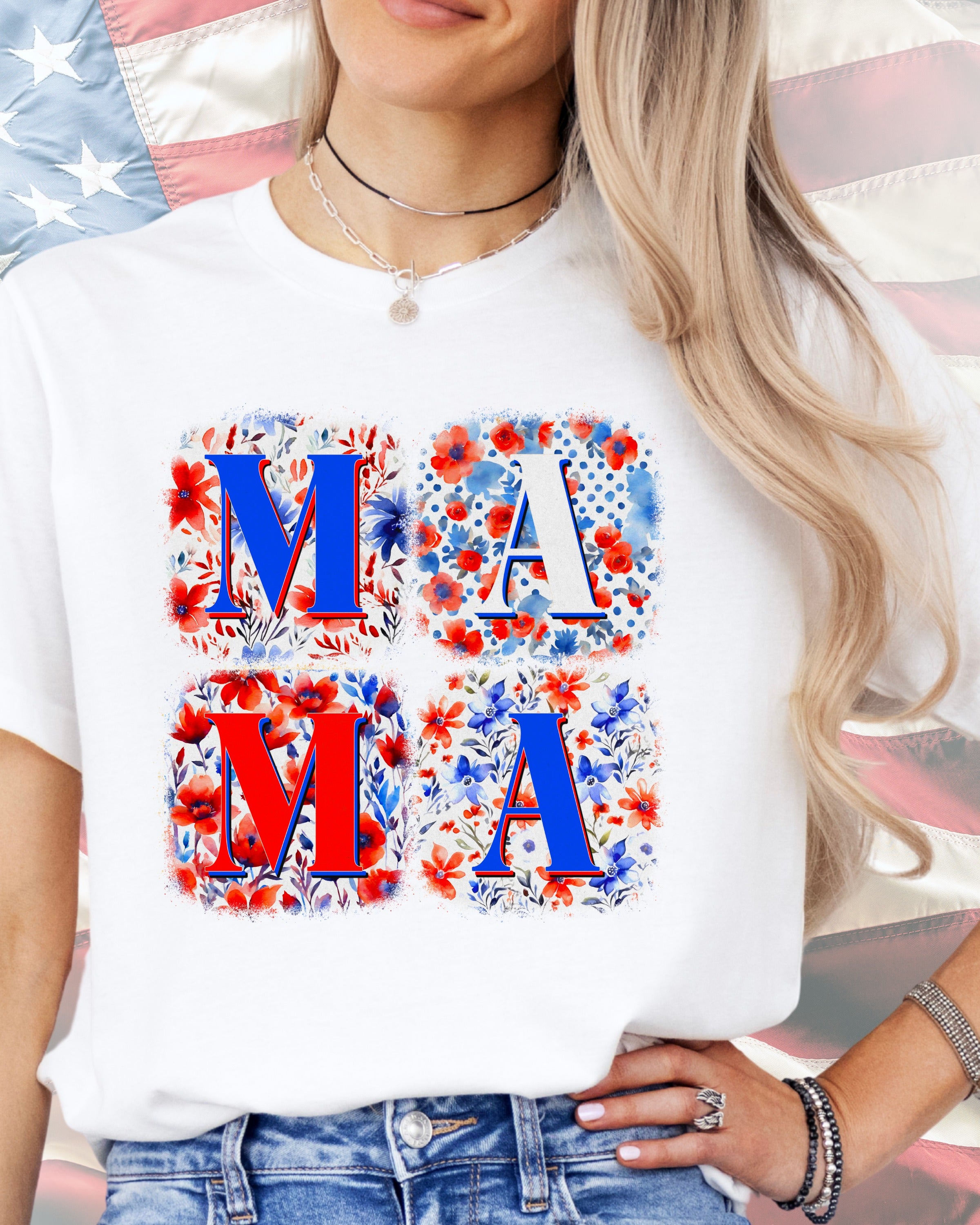 Patriot Bloom Mama-DTF Transfer