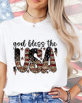 God Bless The USA Rustic American Flag-DTF Transfer