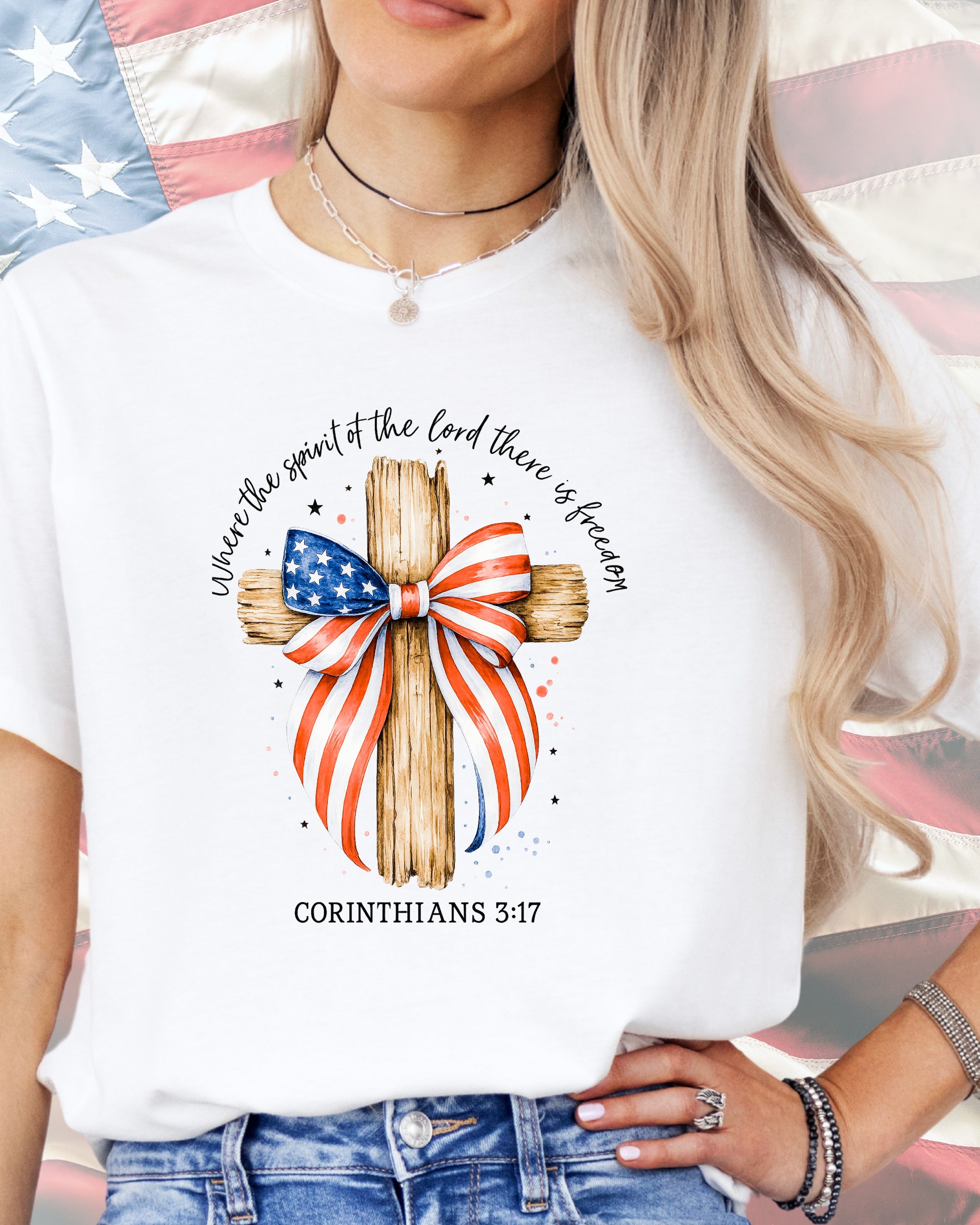 Where The Spirt Of the Lord There Is Freedom-DTF Transfer