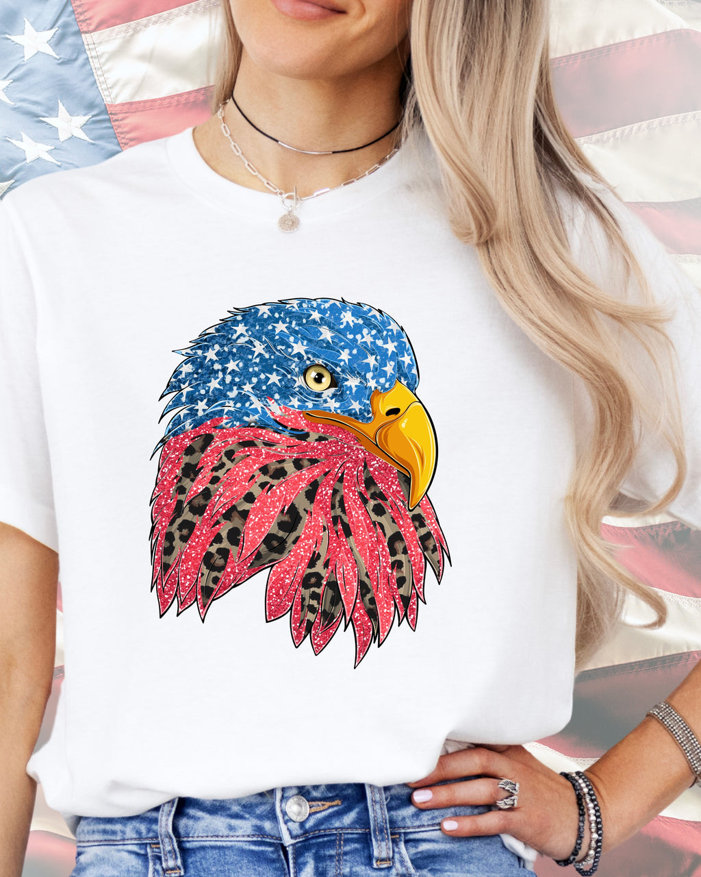 Wild Flag Bald Eagle-DTF Transfer