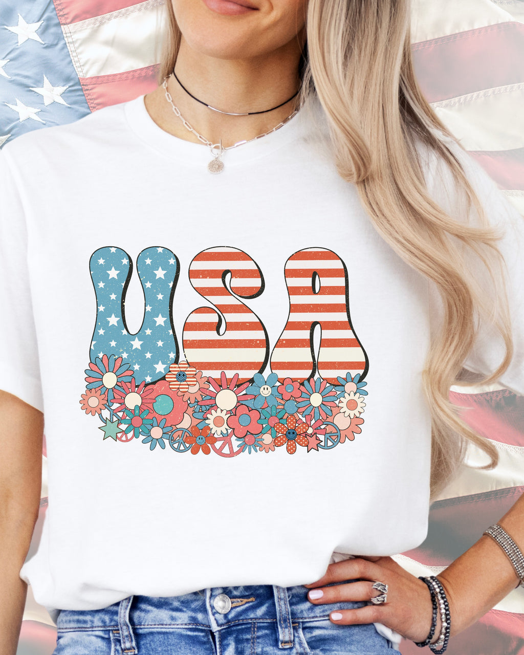 USA Florals-DTF Transfer