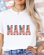 Retro USA Mama Flag-DTF Transfer