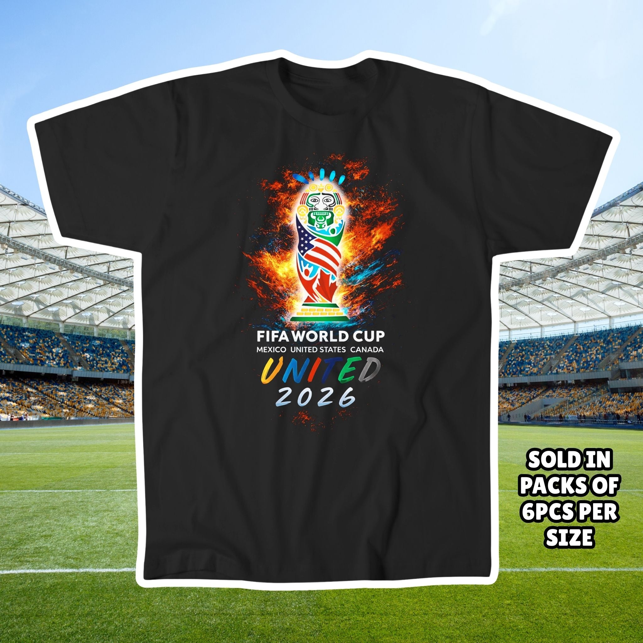 World Cup Trophy Graphic Tee - Country Flag T-Shirt Soccer Fan Shirt - World Cup Shirt