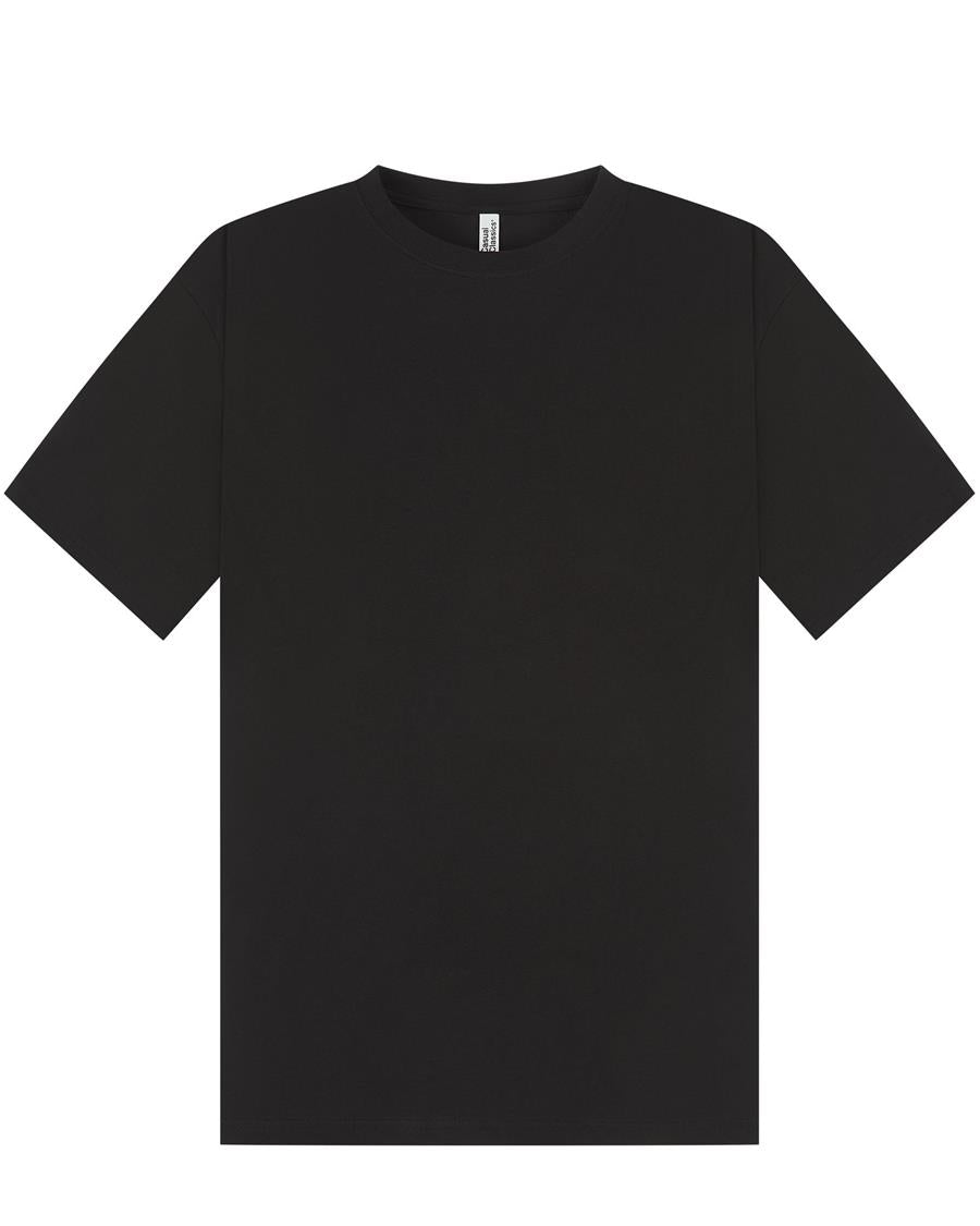 Casual Classics CRBT305 tall oversized 180 GSM blank t-shirt in Black, photo 2