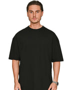 Casual Classics CRBT305 tall oversized 180 GSM blank t-shirt in Black, photo 4