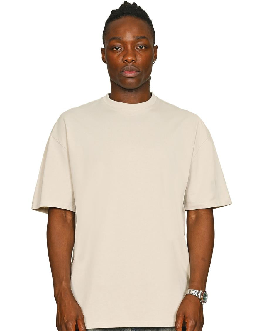 Casual Classics CRBT305 tall oversized 180 GSM blank t-shirt in Stone, photo 4
