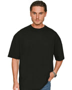 Casual Classics CRBT305 tall oversized 180 GSM blank t-shirt in Black, photo 6