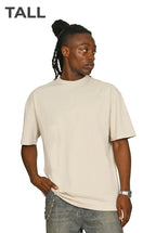 Casual Classics CRBT305 tall oversized 180 GSM blank t-shirt in Stone, photo 6