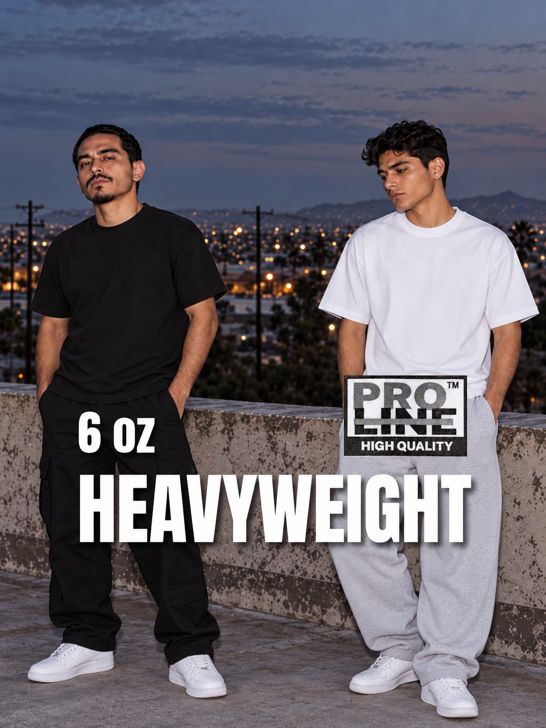 PROL LINE Heavyweight 100% Cotton Short Sleeve T-Shirt 6 oz | 200 GSM